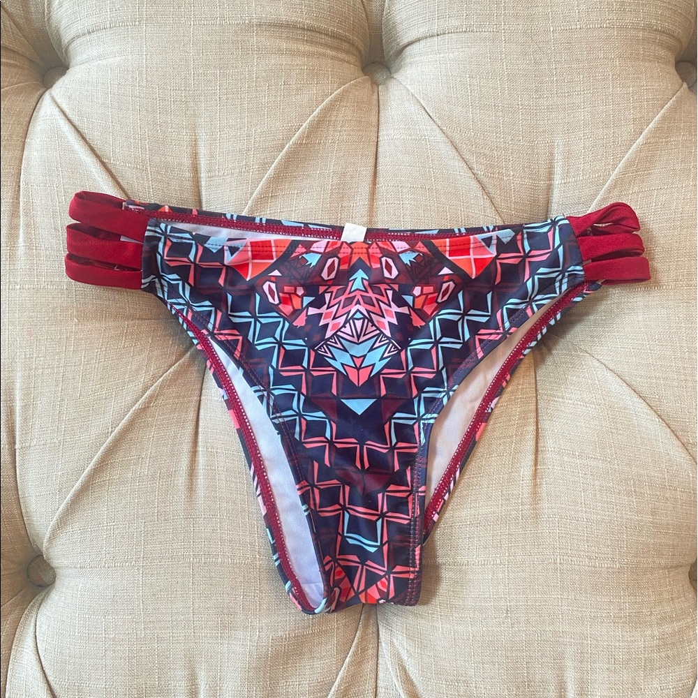Aztec Print Multicolor Bikini Bottoms
